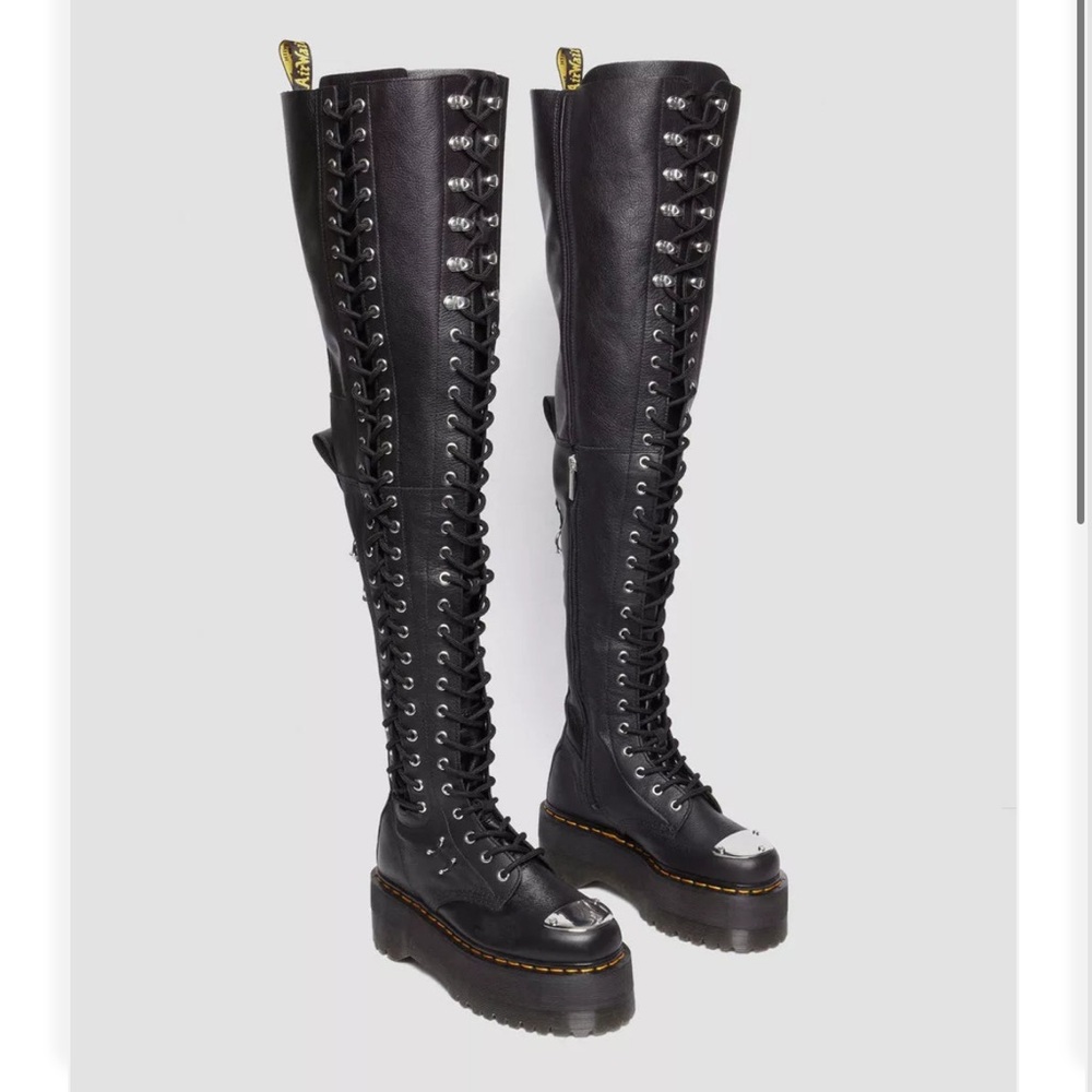 ISO 28-Eye Extreme Max Virginia Leather Knee High Boots